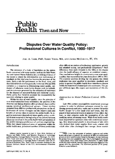 disputes over water quantity and quality are